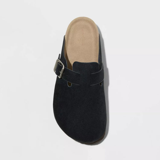 Suede Clogs